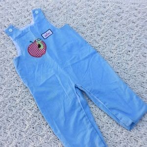 School themed smocked cotton jumper